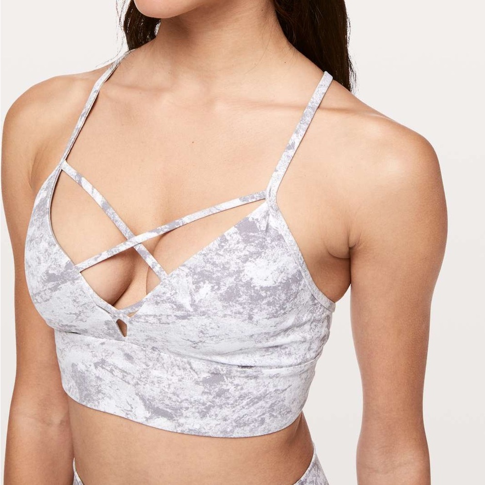 Lululemon Washed Marble Expand Your Limits Sports Bra